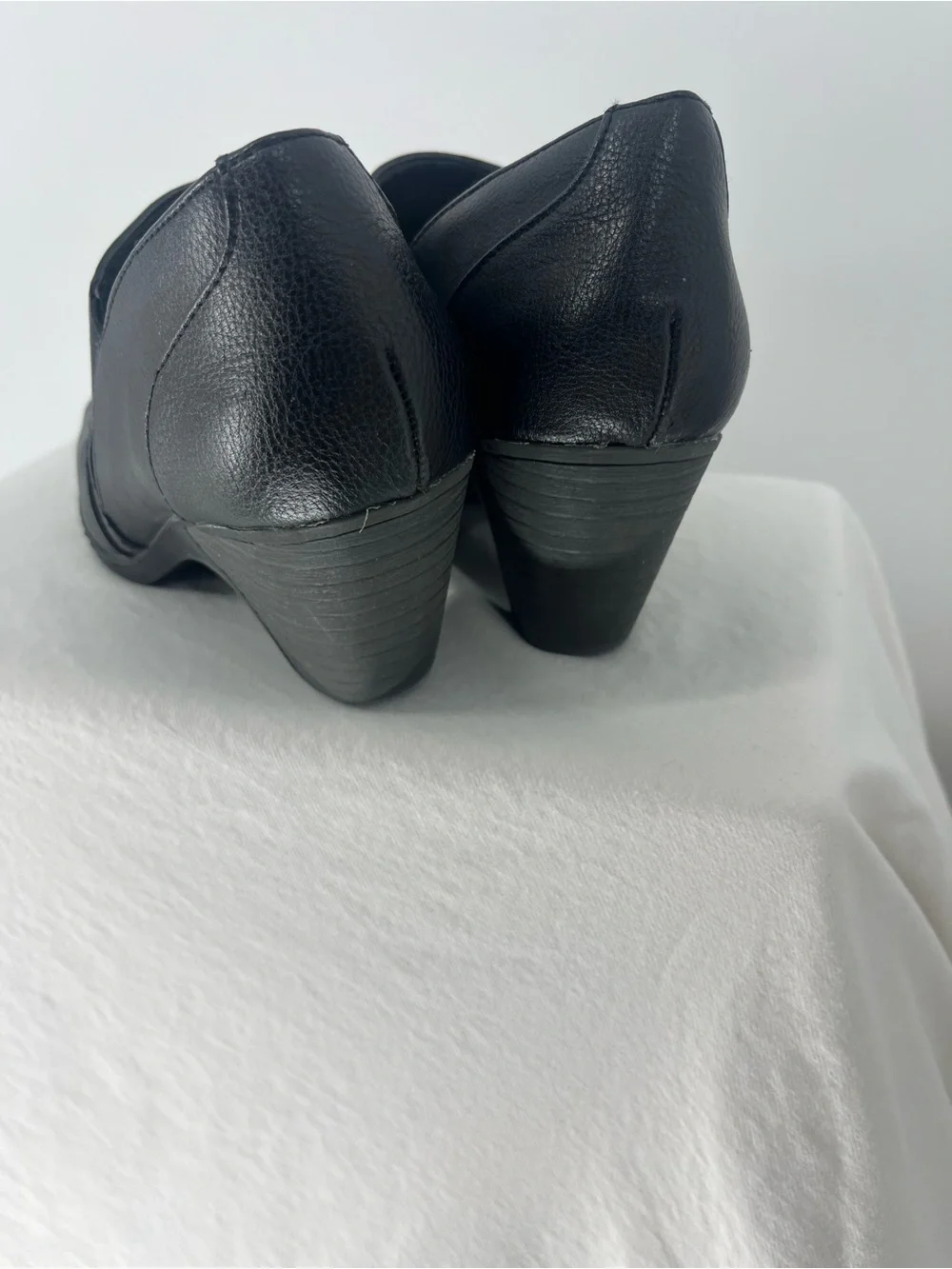 croft & barrow Black Slip-On Leather Loafers
